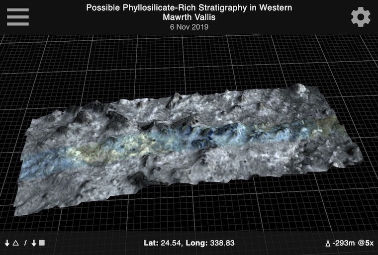 With a UI designed for phones, tablets and desktops, you can view slices of Mars on any of your devices.